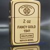 BẬT LỬA ZIPPO  BRASS REPLICA 1941 ZIPPO FANCY GOLD ZKB42