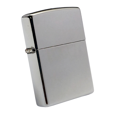 BẬT LỬA ZIPPO ĐỒNG KHỐI MẠ CHROME TRƠN BÓNG HP ĐỜI XIV NĂM 1998 ZL499