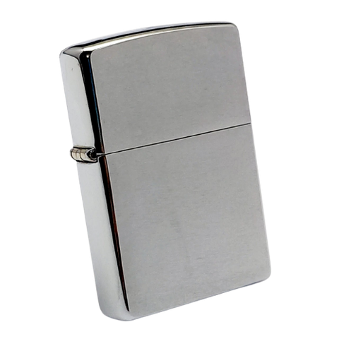 BẬT LỬA ZIPPO ĐỒNG KHỐI MẠ CHROME TRƠN PHAY XƯỚC ĐỜI XI NĂM 1995 ZL559