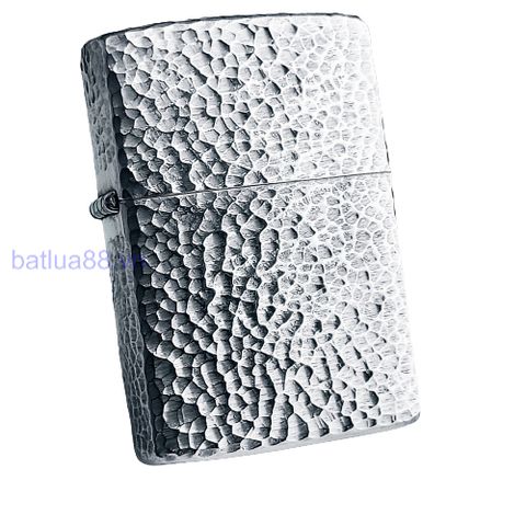 BẬT LỬA ZIPPO BẠC ĐÚC NGUYÊN KHỐI STERLING CHỦ ĐỀ VÂN GÕ BÚA 5 MẶT NĂM 2001 ZB8