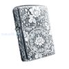 BẬT LỬA ZIPPO BẠC ĐÚC NGUYÊN KHỐI STERLING CHỦ ĐỀ HOA MẪU ĐƠN 4 MẶT ZB43