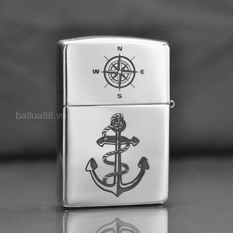 BẬT LỬA ZIPPO BẠC ĐÚC NGUYÊN KHỐI STERLING CHỦ ĐỀ THUẬN BUỒM XUÔI GIÓ ZB41