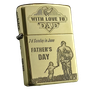 BẬT LỬA ZIPPO ARMOR VỎ DẦY KHẮC CHA CON Ý NGHĨA 4 MẶT ZKB86