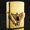 BẬT LỬA ZIPPO ĐÔI CÁNH ĐÍNH ĐÁ VƯƠNG QUYỀN ZN130