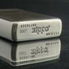 BẬT LỬA ZIPPO BẠC ĐÚC NGUYÊN KHỐI STERLING NĂM 2007 ĐÃ QUA SỬ DỤNG ZBU54