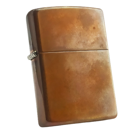 BẬT LỬA ZIPPO ĐỒNG ĐỎ NGUYÊN KHỐI COPPER NĂM 2003 ZQH34