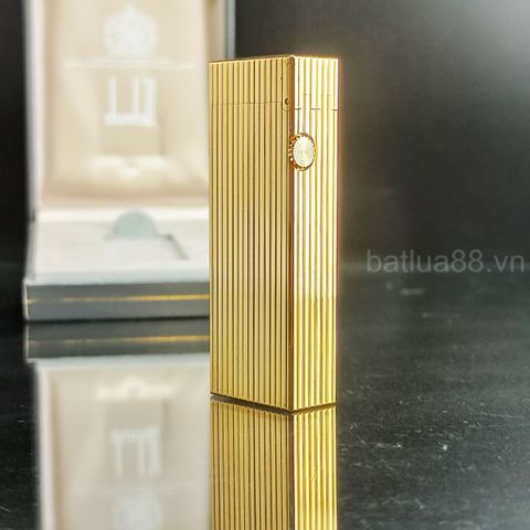 Bật Lửa Dunhill Bọc Vàng Vân Vân Sọc DH90