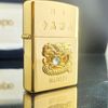 Bật Lửa Zippo Gold Plated Rồng Giữ Ngọc Đính Xoàn Bản Giới Hạn 1000 Chiếc Toàn Thế Giới, Limited Đuôi 79 ( THẦN TÀI ) đời XII La Mã năm 1996 ZL302