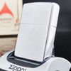 Bật Lửa Zippo Cổ Đồng Khối Mạ Chrome Phay Xước Trơn Năm 1974 Đời 8 Vạch Sắc ZC136