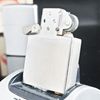 Bật Lửa Zippo Cổ Đồng Khối Mạ Chrome Phay Xước Trơn Năm 1974 Đời 8 Vạch Sắc ZC136