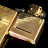 Bật Lửa Zippo Xuất Nhật Mạ Vàng 22K Vân Caro Chéo Năm 2021 ZN144