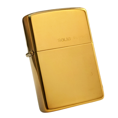 Bật Lửa Zippo Chu Niên 1932 - 1983 Slolid Brass Trơn Bóng 2 Mặt