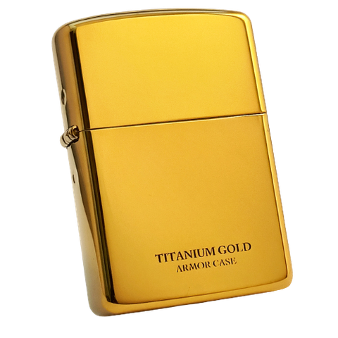 Bật Lửa Zippo Titanium Gold Coating armor vỏ dầy 2021 ZL425