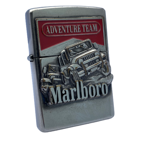 Bật Lửa Zippo Emblem Xe Marlboro Rất Hiếm Giá Trị Sưu Tầm Cao Đời XIV La Mã Năm 1998 ZQHU87