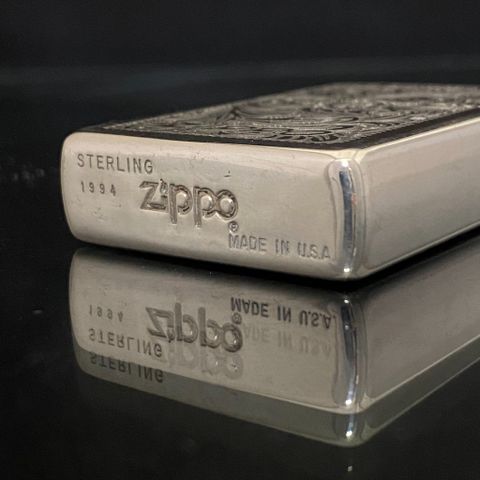 Bật Lửa Zippo Bạc Khối Hoa Văn Ý Venetian Cổ Điển Rất Hiếm, Có Giá Trị Sưu Tầm Cực Cao Năm 1994 ZB65