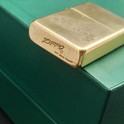 BẬT LỬA ZIPPO 10K GOLD FILLED , ZIPPO BỌC VÀNG DẦY THẬP NIÊN 1960S ZQHU90