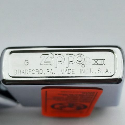 Bật Lửa Zippo Đồng Khối Mạ Chrome Bóng Chủ Đề Noel Chính Hãng Đời XII La Mã Năm 1996 ZL490