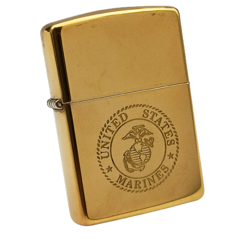 Bật Lửa Zippo Đồng Khối Solid Brass Chu Niên 1932 - 1992 Khắc Ăn Mòn Chủ Đề Thủy Quân Lục Chiến Hoa Kỳ Nguyên Zin Chính Hãng Cực Hiếm ZQH104