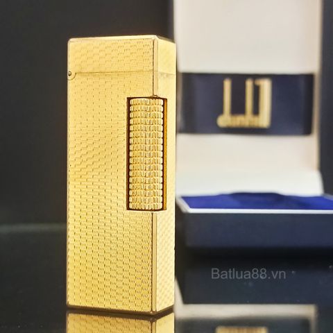 Bật Lửa Dunhill Bọc Vàng Vân Sóng DH114