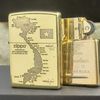 Bật Lửa Zippo Đồng Nguyên Khối Chủ Đề Bản Đồ Việt Nam ZKB98