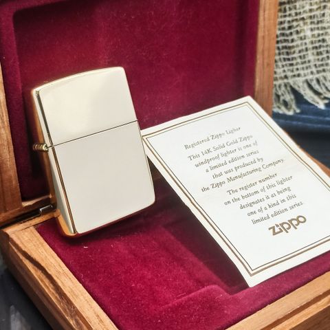 BẬT LỬA ZIPPO SOLID GOLD VÀNG KHỐI 14KT LIMITTED ZQH125