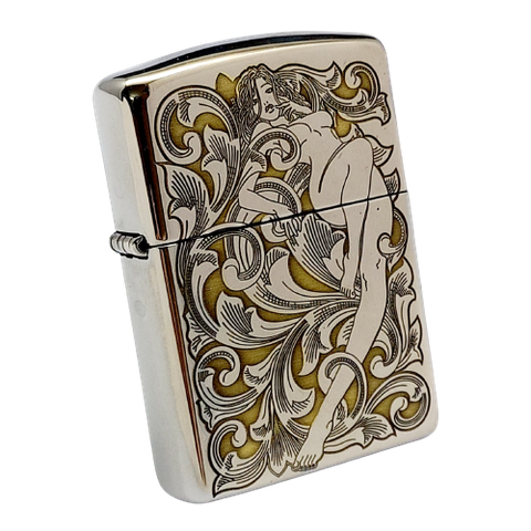 BẬT LỬA ZIPPO ARMOR CHROME TRƠN BÓNG CHỦ ĐỀ GIRL SEXY ZKC9