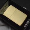 BẬT LỬA ZIPPO BRASS ARMOR TRƠN PHAY XƯỚC Z126