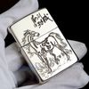 BẬT LỬA ZIPPO BẠC ĐÚC NGUYÊN KHỐI STERLING CHỦ ĐỀ MÃ ĐÁO THÀNH CÔNG BẢN GIỚI HẠN XXX/999 ZB68