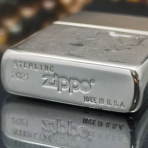 Bật Lửa Zippo Bạc Đúc Nguyên Khối Sterling Bản Giới Hạn Cực Hiếm Chỉ Sản Xuất 20 Bản Trên Toàn Thế Giới ZB71