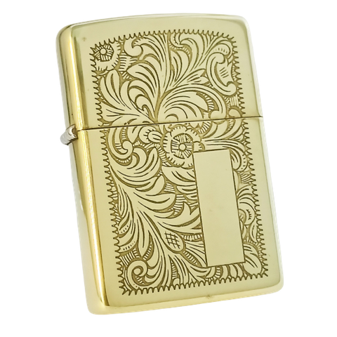 Bật Lửa Zippo Đồng Khối Hoa Văn Ý 2 Mặt Đời VI La Mã Sản Xuất Năm 1990 ZL522