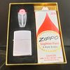 Set Bật Lửa Cổ Zippo Bình Xăng Vỉ Đá Đời 1 Chấm Sản Xuất Năm 1965 Cực Hiếm Gặp ZS83