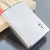 Bật Lửa Zippo Cổ Đồng Khối Mạ Chrome Phay Xước Khắc Ăn Mòn Phủ Sơn Năm 1976 Đời 6 Vạch Sắc ZC234