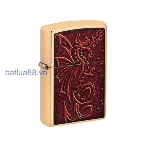 Zippo 48362 – Zippo Medieval Mythological Dragon Brushed Brass ZM139