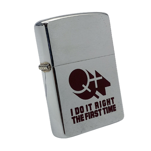 Bật Lửa Zippo Cổ Đồng Khối Mạ Chrome Phay Xước Khắc Ắn Mòn Phủ Sơn Nguyên Zin Chính Hãng, Đời 6 Vạch Huyền Năm 1984 ZC251