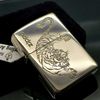 Bật Lửa Zippo Bạc Đúc Nguyên Khối Sterling Armor Vỏ Dầy Chủ Đề Mãnh Hổ ZB74