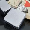 Bật Lửa Zippo Cổ Đồng Khối Mạ Chrome Phay Xước Trơn 2 Mặt Năm 1969 Đời 5 Vạch Thẳng ZC283