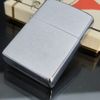 Bật Lửa Zippo Cổ Đồng Khối Mạ Chrome Phay Xước Trơn 2 Mặt Năm 1969 Đời 5 Vạch Thẳng ZC283