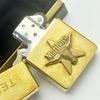 Bật Lửa Zippo Đồng Khối Marlboro Longhorns Đầu Bò Đời VIII La Mã Năm 1992 Hiếm ZQH162