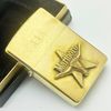 Bật Lửa Zippo Đồng Khối Marlboro Longhorns Đầu Bò Đời VIII La Mã Năm 1992 Hiếm ZQH161