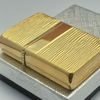 Bật Lửa Zippo Mạ Vàng Gold Plated Đời 2 Vạch Sắc Năm 1980 Hiếm Gặp ZQH150