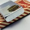 Bật Lửa Zippo Đồng Khối Mạ Chrome Vintage Chặt Góc Trơn Bóng Đời II La Mã Không Mộc Tháng Năm 1986 Rất Hiếm ZQH151