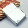 Bật Lửa Zippo Đồng Khối Mạ Chrome Vintage Chặt Góc Trơn Bóng Đời II La Mã Không Mộc Tháng Năm 1986 Rất Hiếm ZQH151