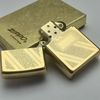 Bật Lửa Zippo Mạ Vàng Gold Plated Đời 1 Vạch Sắc Năm 1981 Rất Hiếm ZQH152