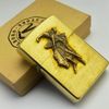 Bật Lửa Zippo Đồng Khối emblem Marlboro Rodeo Đời X La Mã Sản Xuất Năm 1994 ZL509