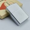 Bật Lửa Zippo Cổ Đồng Khối Mạ Chrome Phay Xước Năm 1973 Đời 1 Vạch Thẳng ZC313