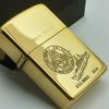 Bật Lửa Zippo Đồng Khối Solid Brass Chu Niên 1932 - 1989 Khắc Ăn Mòn Chủ Đề Tầu Chiến Hiếm Gặp ZQH153