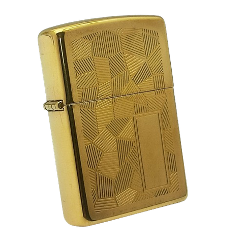 Bật Lửa Zippo Hoa Văn shimmer Gold Plated Hiếm Gặp Đời XII La Mã Năm 1996 ZL620