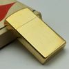 Bật Lửa Zippo Slim Mạ Vàng Gold Plated Đời 5 Vạch Sắc Năm 1977 Rất Hiếm ZQH156