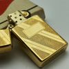 Bật Lửa Zippo Slim Mạ Vàng Gold Plated Đời 5 Vạch Sắc Năm 1977 Rất Hiếm ZQH156