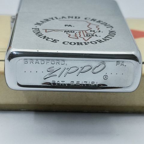 Bật Lửa Zippo Cổ Đồng Khối Mạ Chrome Phay Xước Chủ Đề Ăn Mòn Phủ Sơn Hiếm Gặp Năm 1958 Đời 8 Chấm ZC338